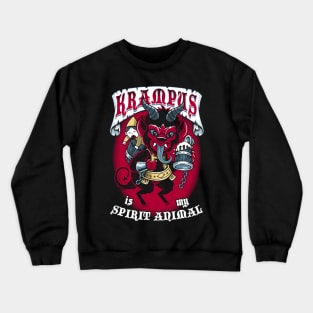 Krampus is My Spirit Animal - Creepy Cute Goth - Holidays Crewneck Sweatshirt